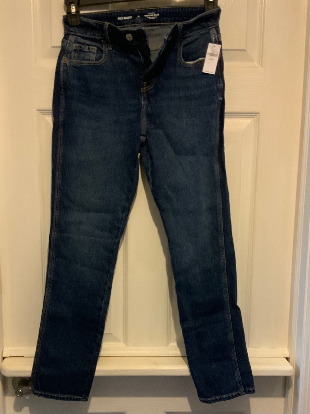 Old Navy Dark Blue Straight Leg Jeans Petite 0